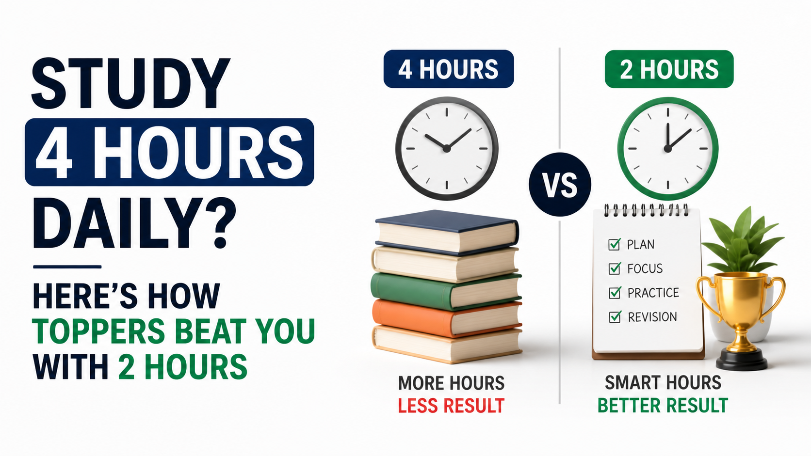 Study 4 Hours Daily? Here’s How Toppers Beat You With 2 Hours