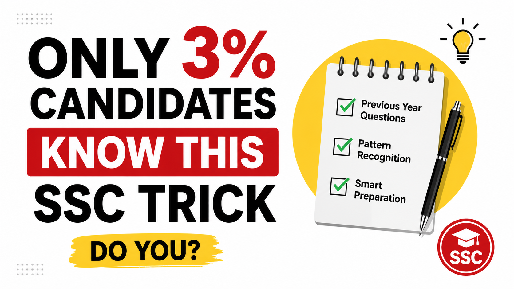 Only 3% Candidates Know This SSC Trick – Do You?